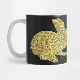 Cute Gold Bunny Rabbit Mug